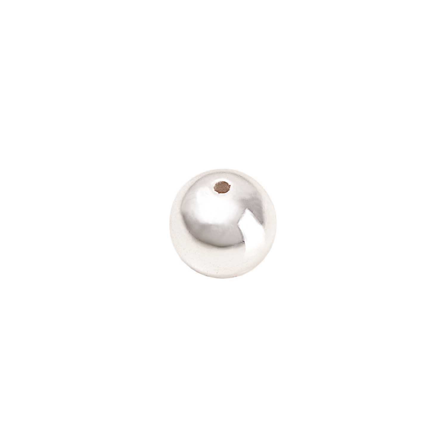 Kugel silber 3mm 100 Stück von Rico Design. Glänzende, silberne Perle für Schmuckherstellung.