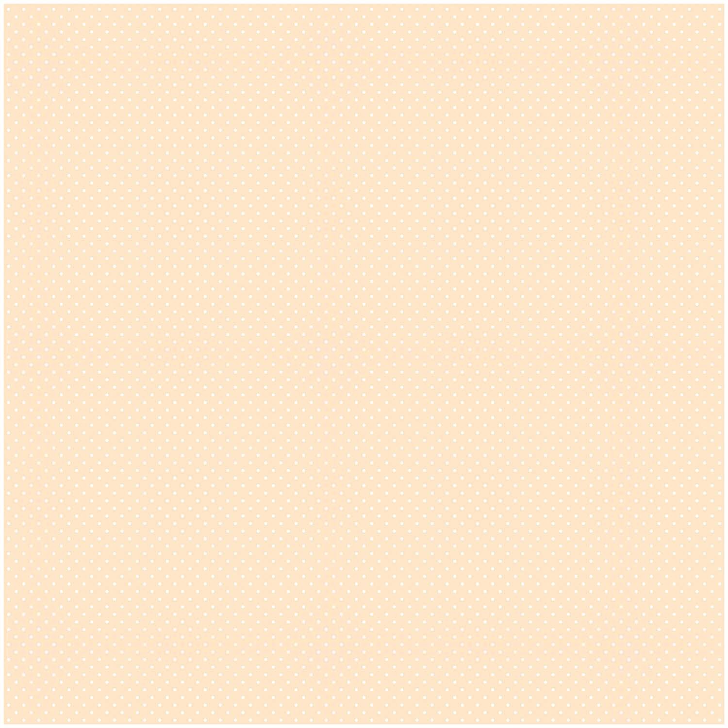 Stoff Punkte klein apricot-weiß 140cm von Rico Design zeigt ein dezentes Punktmuster auf apricotfarbenem Hintergrund.