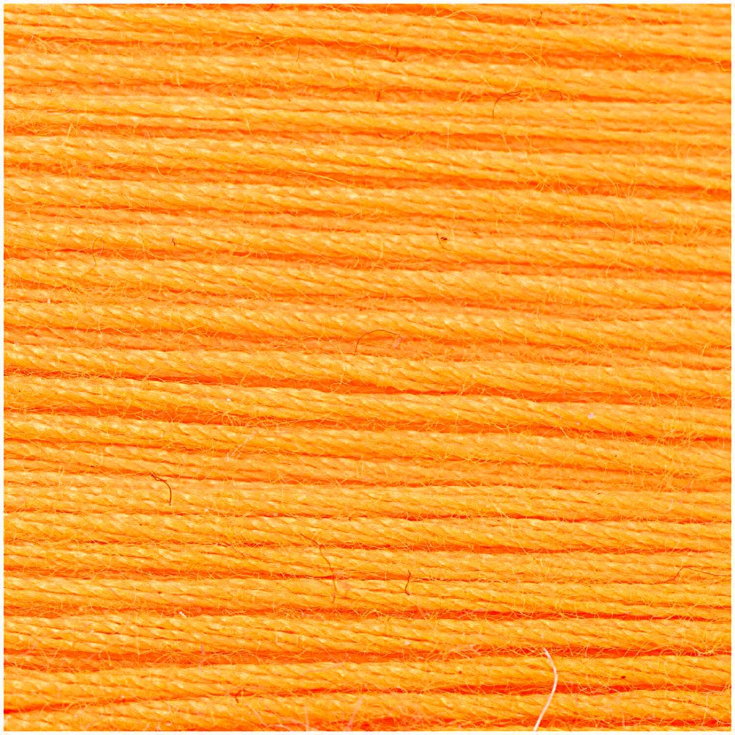 Sticktwist 20m von Rico Design, feines Garnknäuel in leuchtendem Neonorange für Stickerei, Nähprojekte und vielseitige DIY-Dekorationen