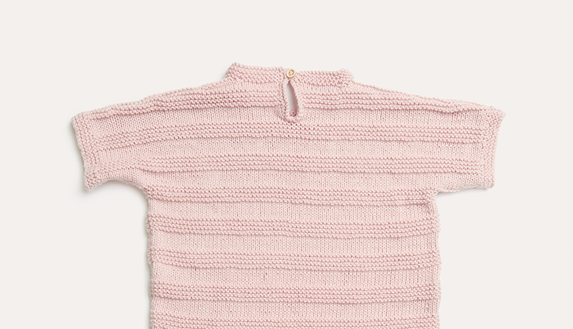 Strickanleitung Kleid und Stirnband aus Baby Organic Cotton von Rico Design