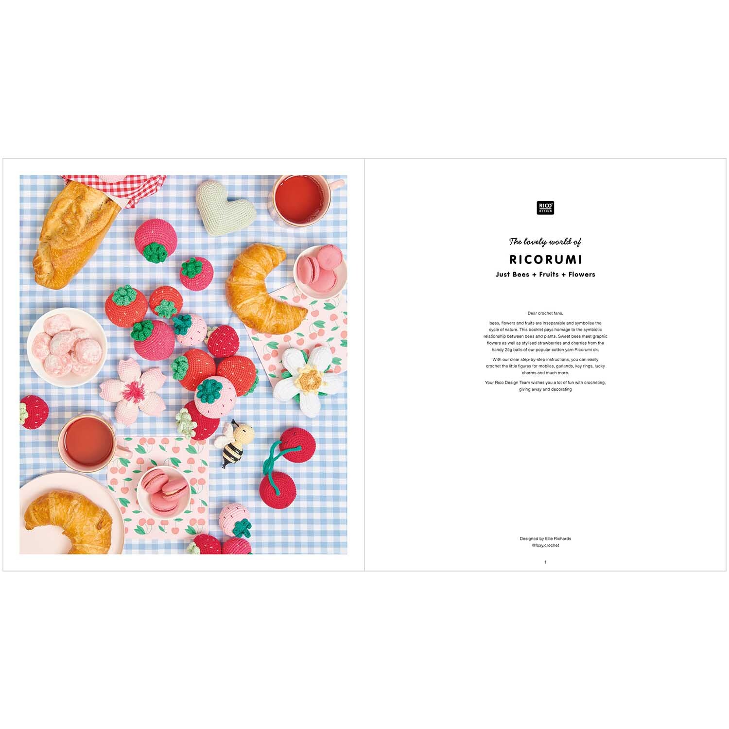 Ricorumi Just Bees + Fruits + Flowers englisch von Rico Design