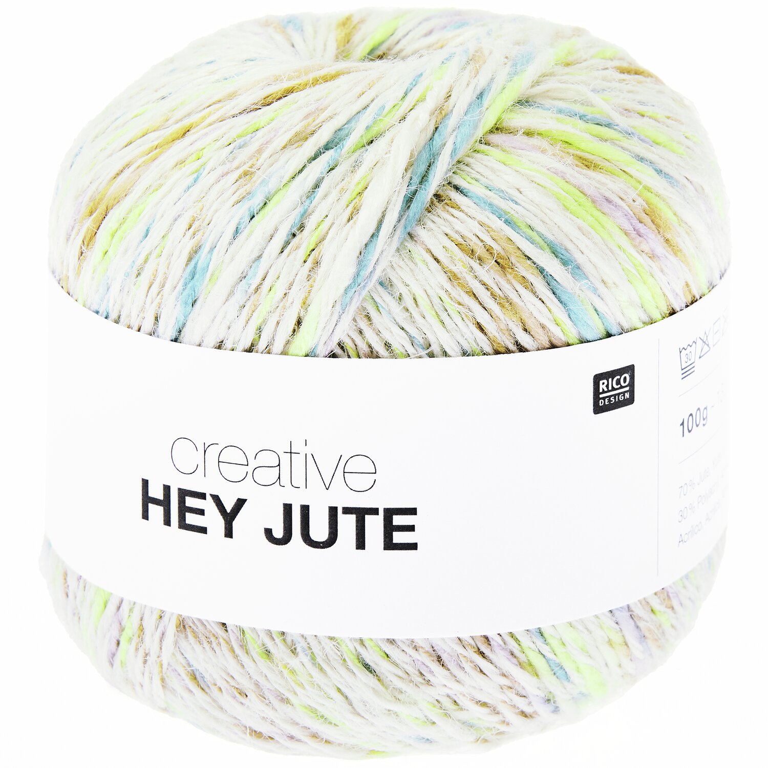 Creative "Hey Jute" Häkelset Tasche Modell 05 aus Lovewool No. 22 in sanften Pastelltönen.