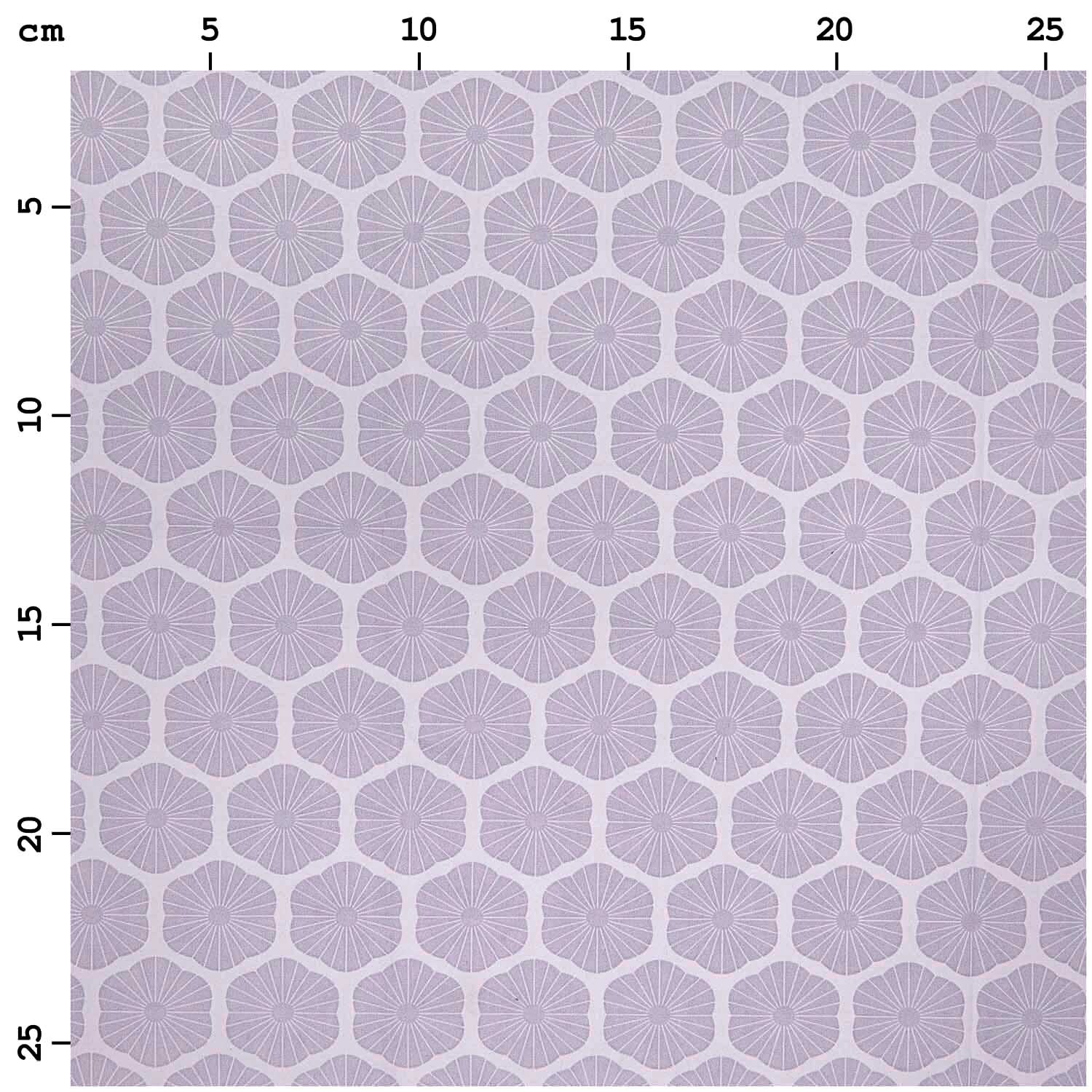 Stoffabschnitt Baumwoll-Popelin flieder Rosette 50x140cm von Rico Design