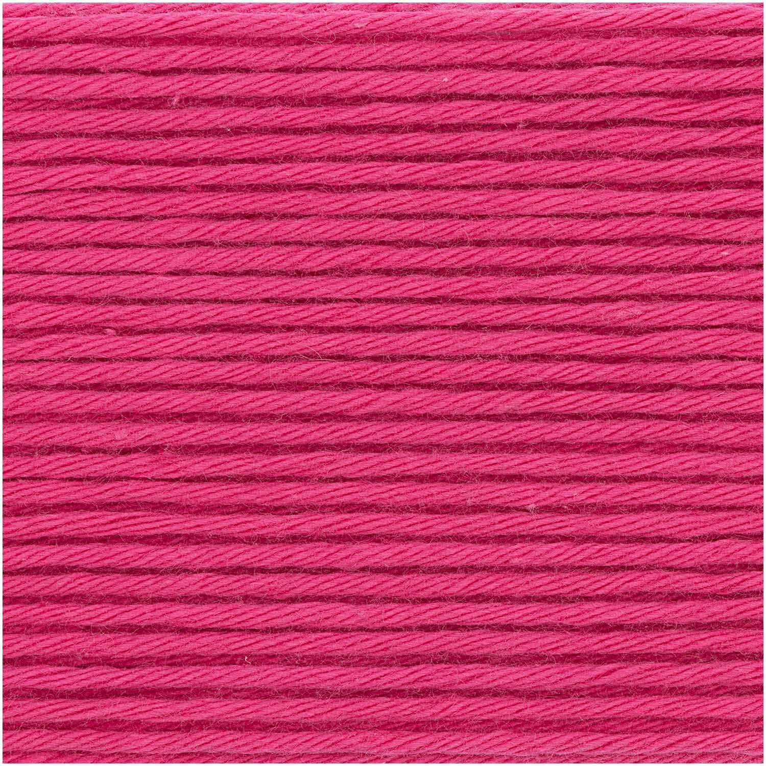 Cotton Universal, weiches Garn in Flamingo-Farbe von Wolle Rödel, ideal für Strickprojekte.