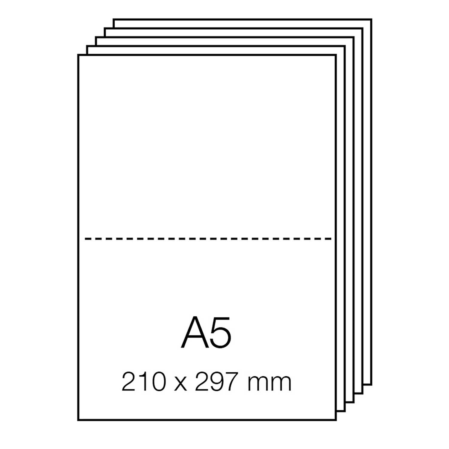 Paper Poerty Luxury Karten A5, elfenbein, 5 Stück. Ideal für elegante Einladungen und kreative Projekte.