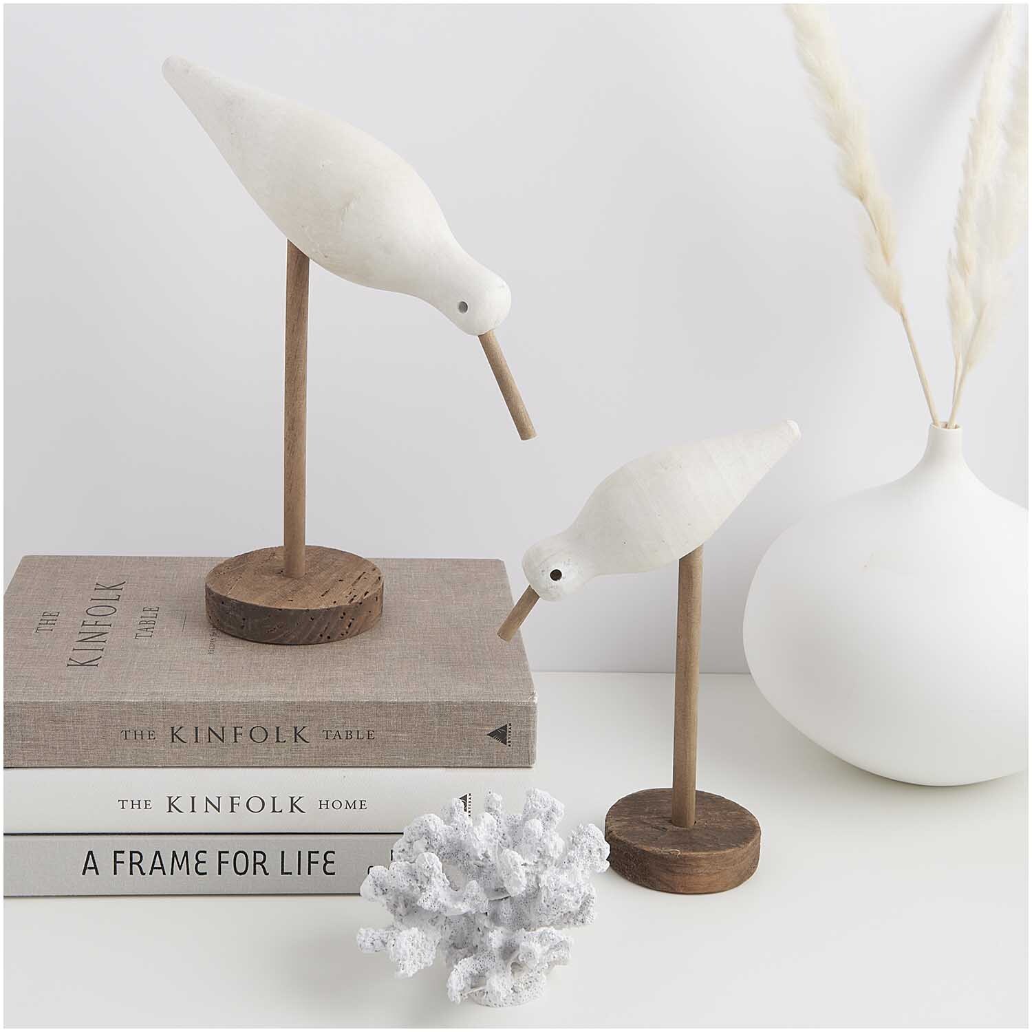 Aufsteller Möwe aus Holz weiß 15x9,5x23cm von Rico Design