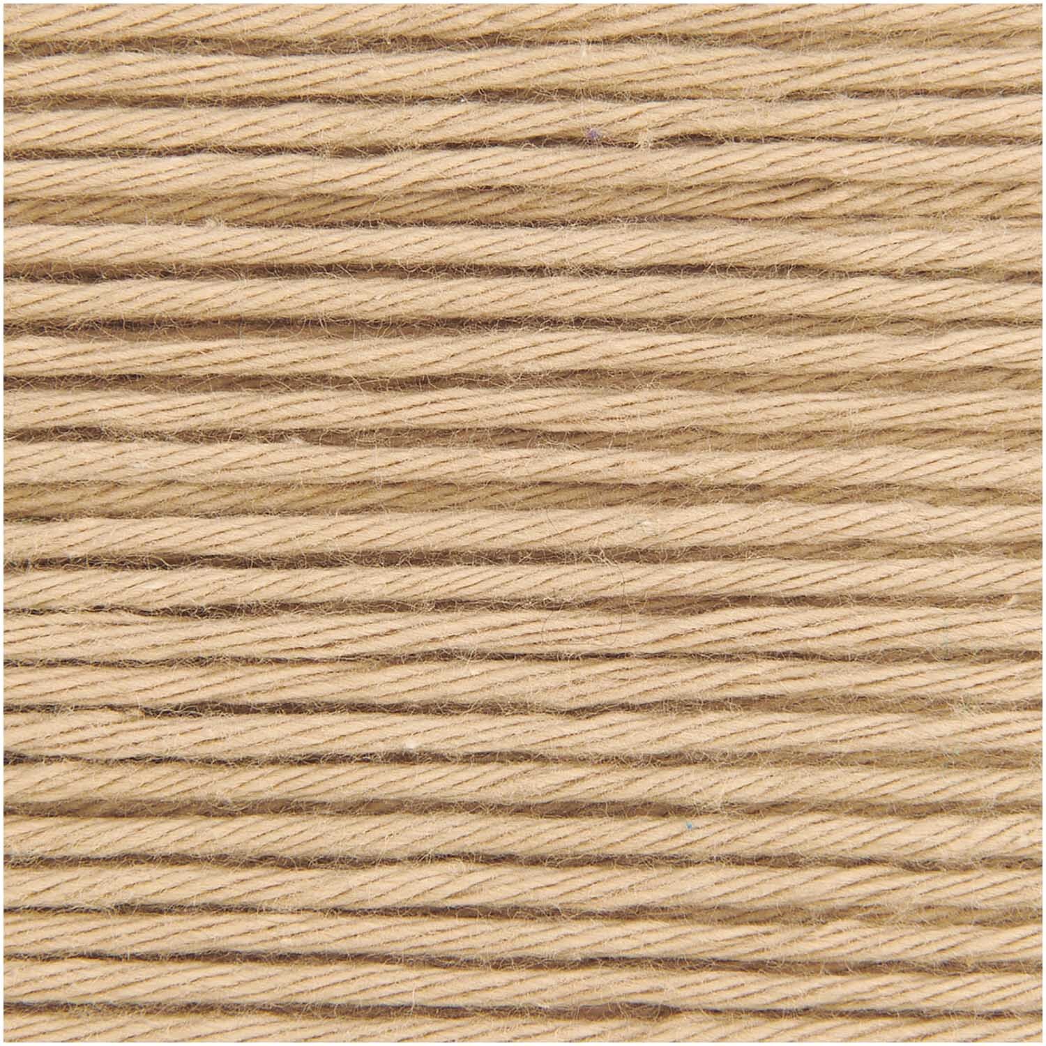 Cotton Universal: Weiches, kamelfarbenes Garn von Wolle Rödel, ideal für Strickprojekte, 50g 85m.