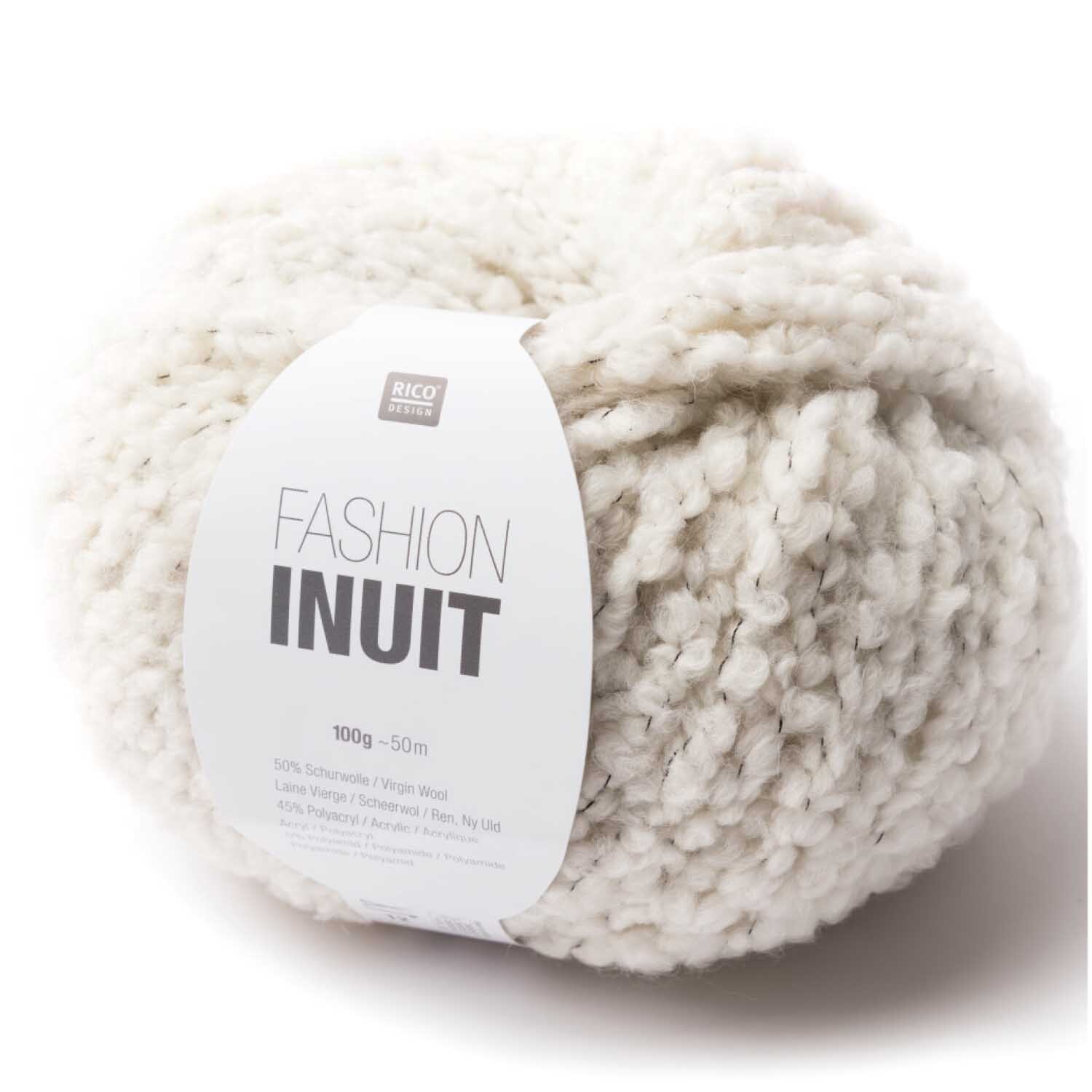 Fashion Inuit 100g 50m Farbe Creme-Azur von Rico Design