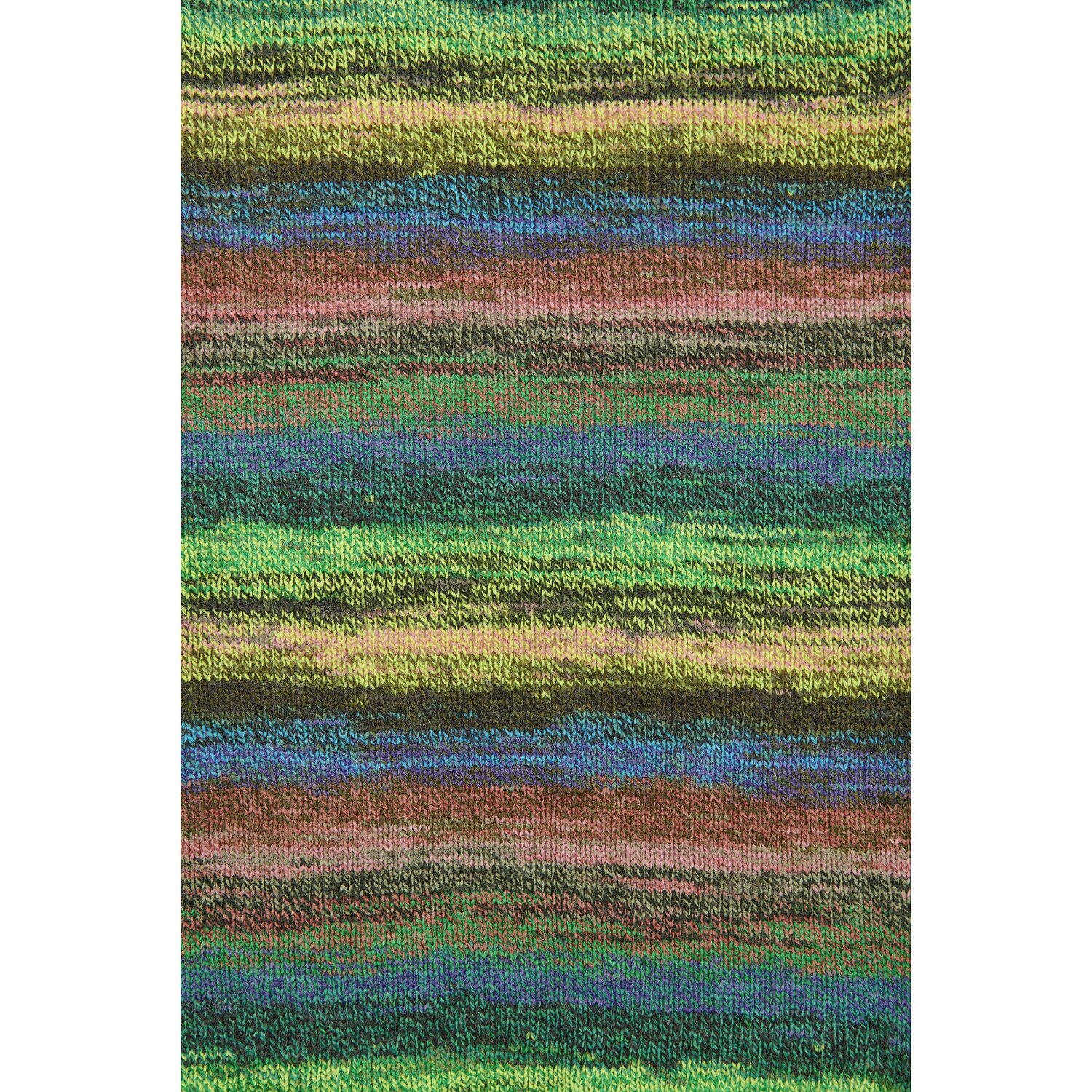 Creative Chic-Unique dk: Buntes Garnmuster in Grün-, Blau- und Brauntönen von Rico Design, ideal für kreative Strickprojekte.