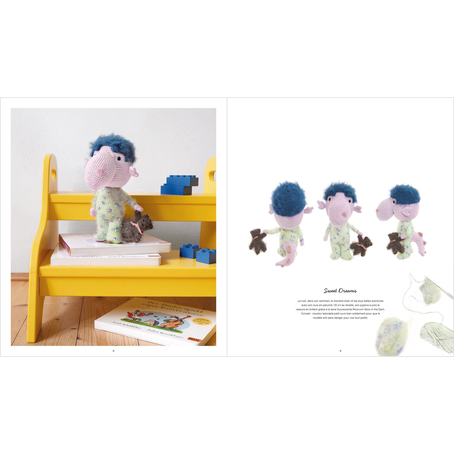 Ricorumi Marvellous Monsters Under My Bed Sprachauswahl französisch von Rico Design