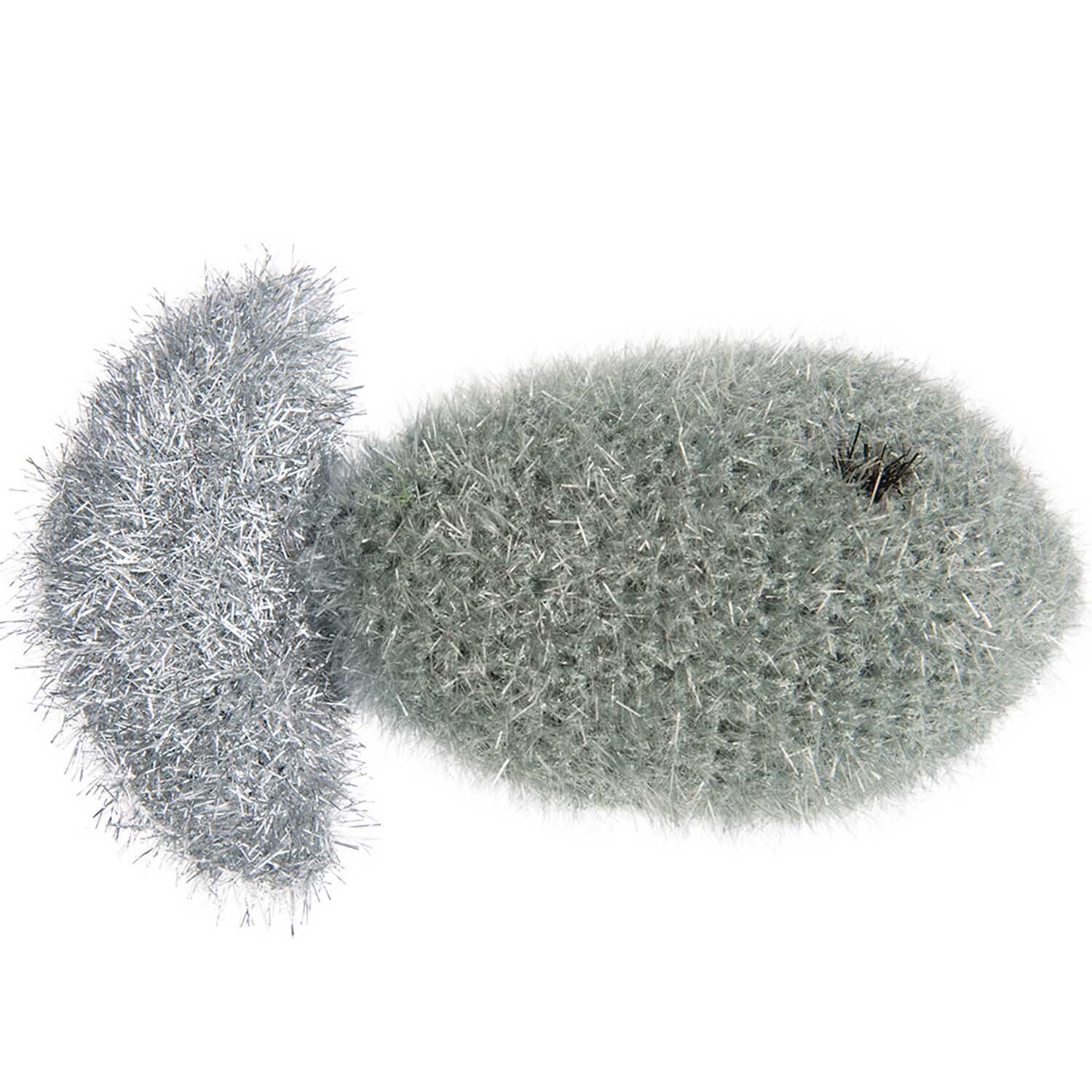 Creative Bubble: Ein silberner, fischförmiger Schwamm von Rico Design, ideal für kreative Projekte.