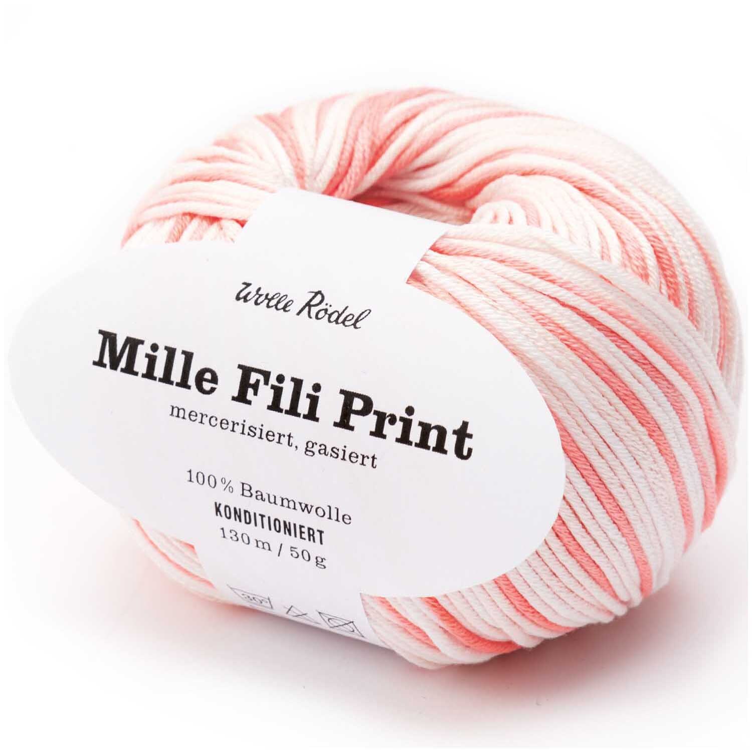 Mille Fili Print 50g 130m Farbe Altrosa-Mix von idee. Creativmarkt