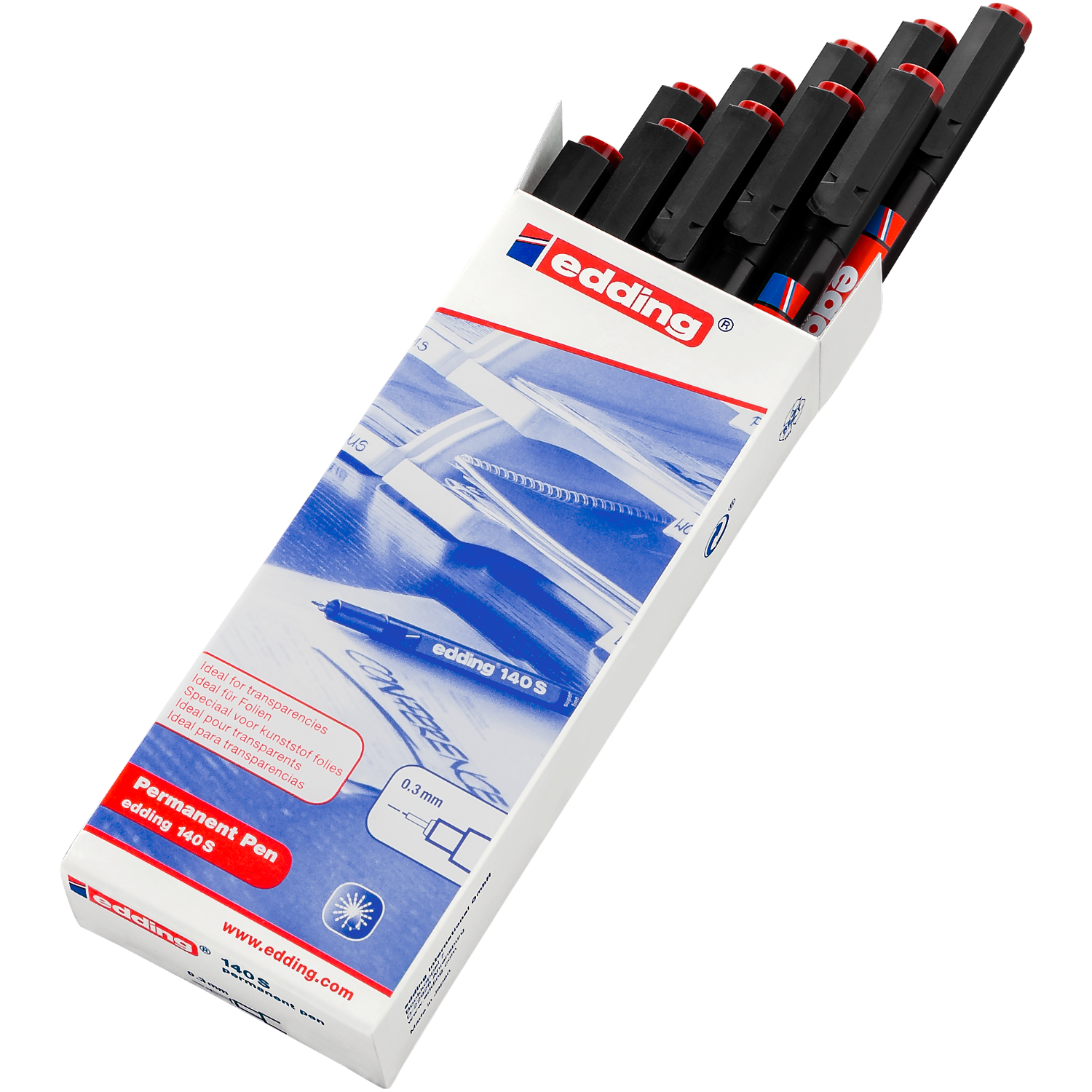 140 S OHP-Marker permanent rot von edding International 