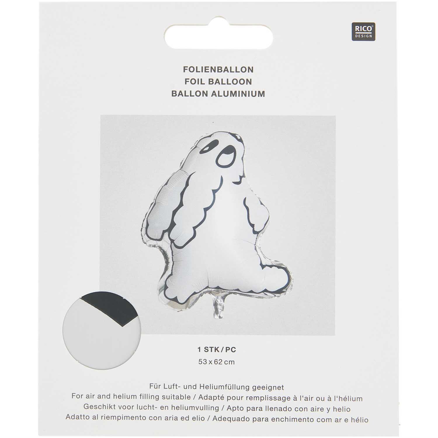 Folienballon Hase sitzend 53x62cm von Rico Design