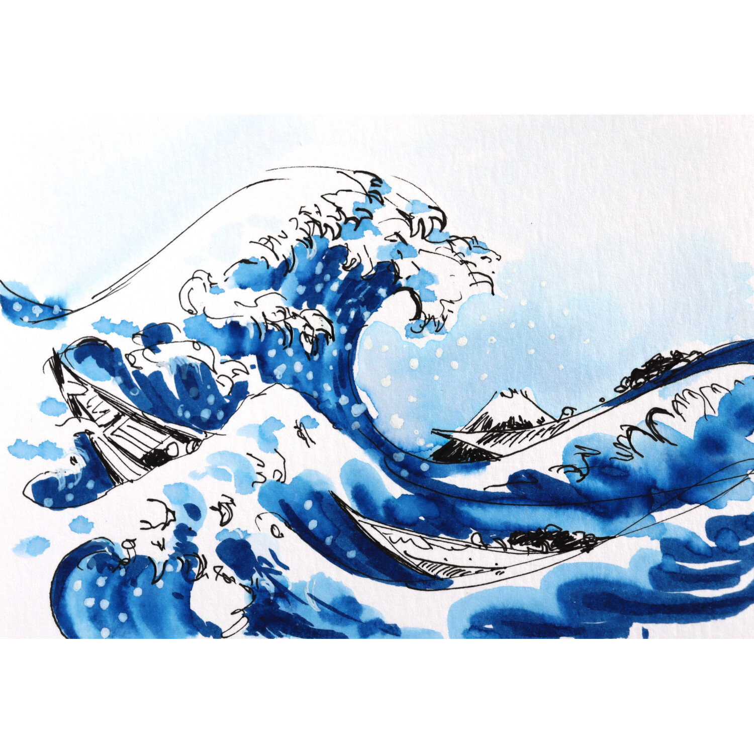 Kreativ-Set Große Welle von Kanagawa von Royal Talens