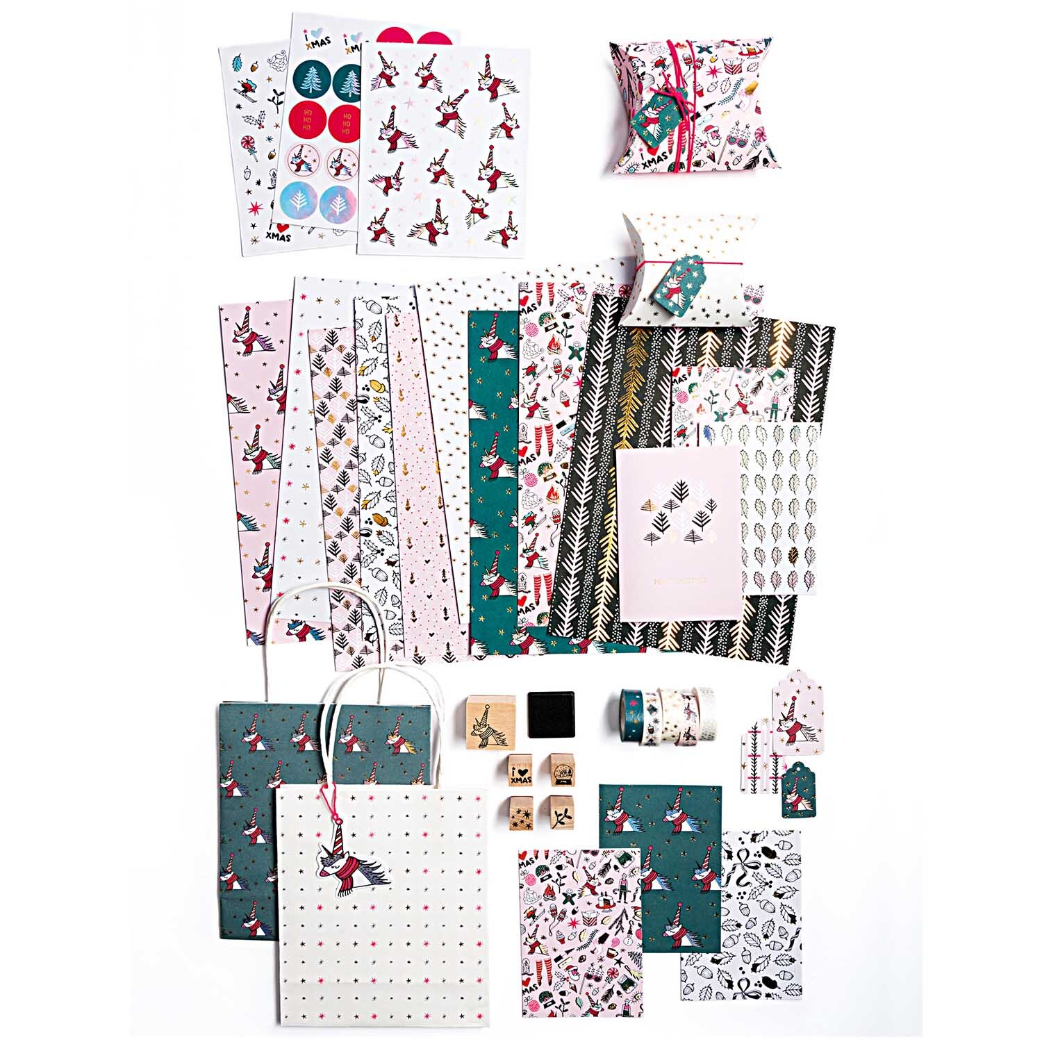 Paper Poetry Motivpapier Block Magical Christmas 21x29,5cm 30 Blatt von Rico Design