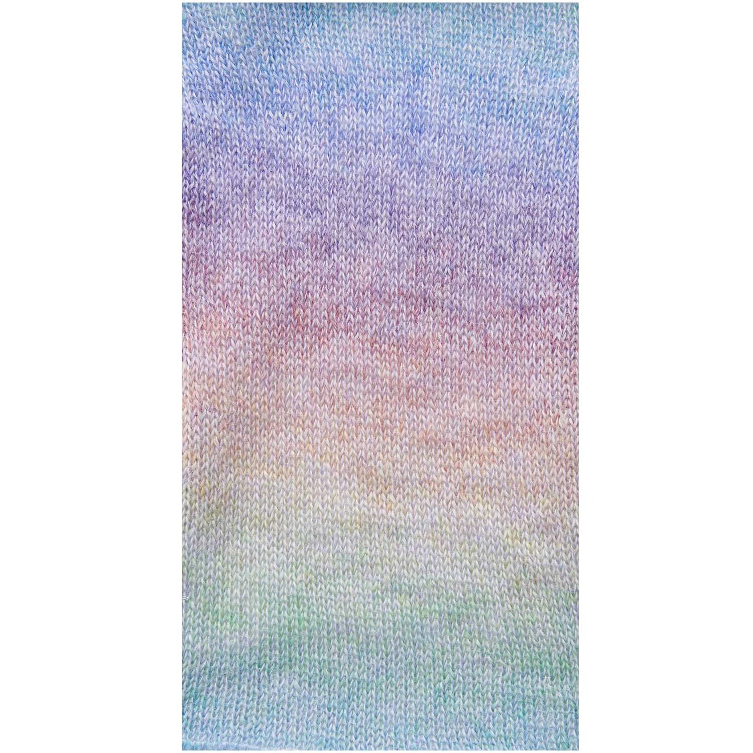 Fashion Mohair Rainbows von Rico Design: Weiches Garn in Regenbogenfarben, ideal für kreative Strickprojekte.