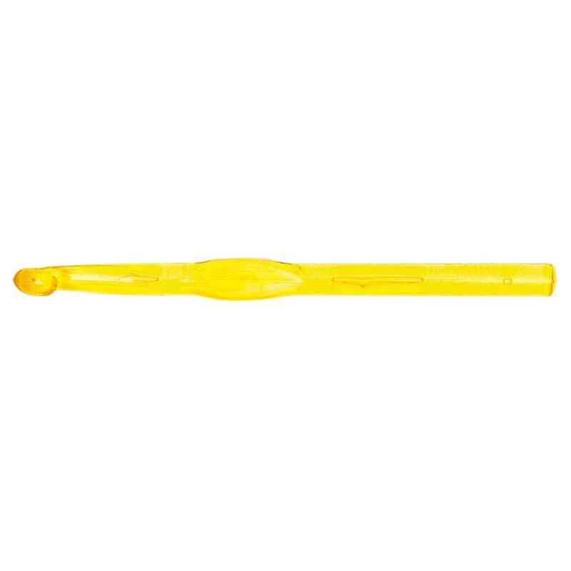 Häkelnadel 15cm von Rico Design in leuchtendem Gelb, ideal für kreative Handarbeitsprojekte.