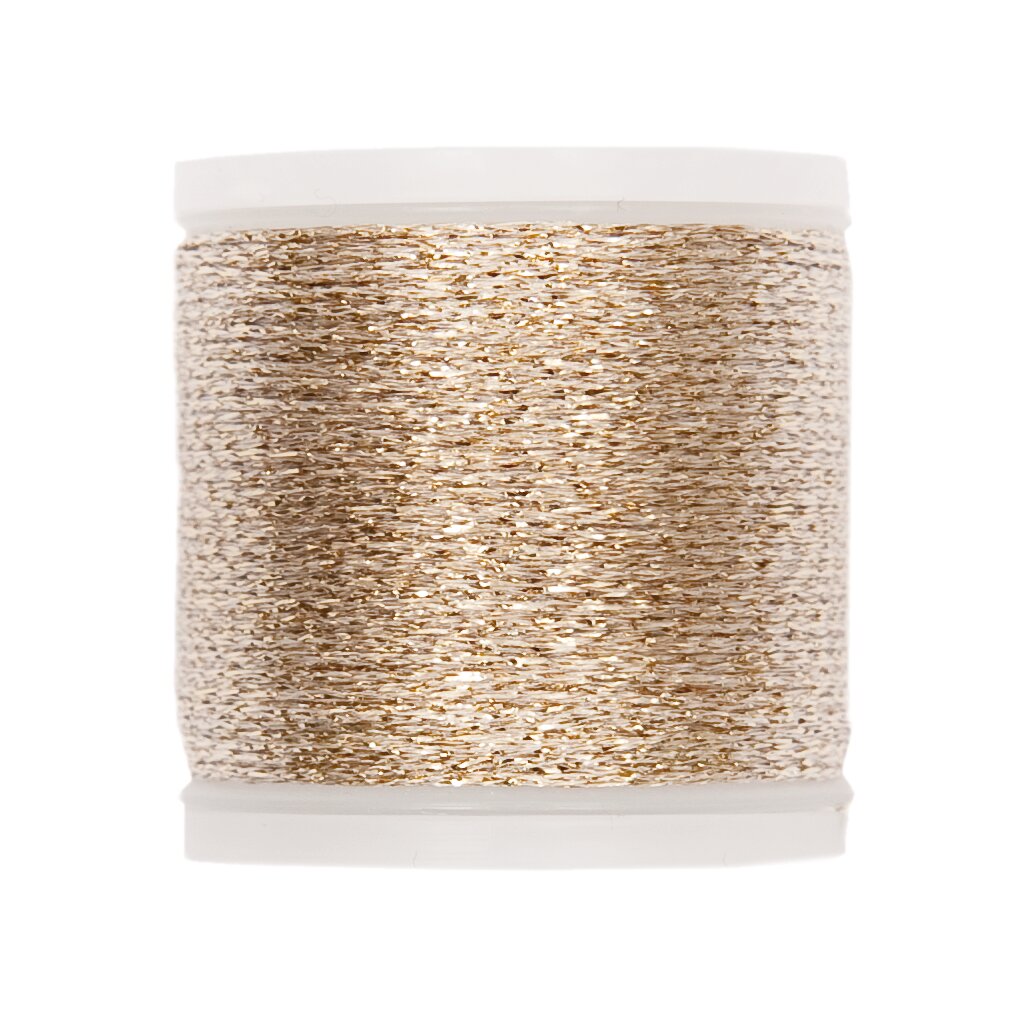 Sticktwist Metallic No. 20 50m, schimmerndes Stickgarn auf Kunststoffspule von Rico Design für dekorative und festliche Näh- und Handarbeitsprojekte