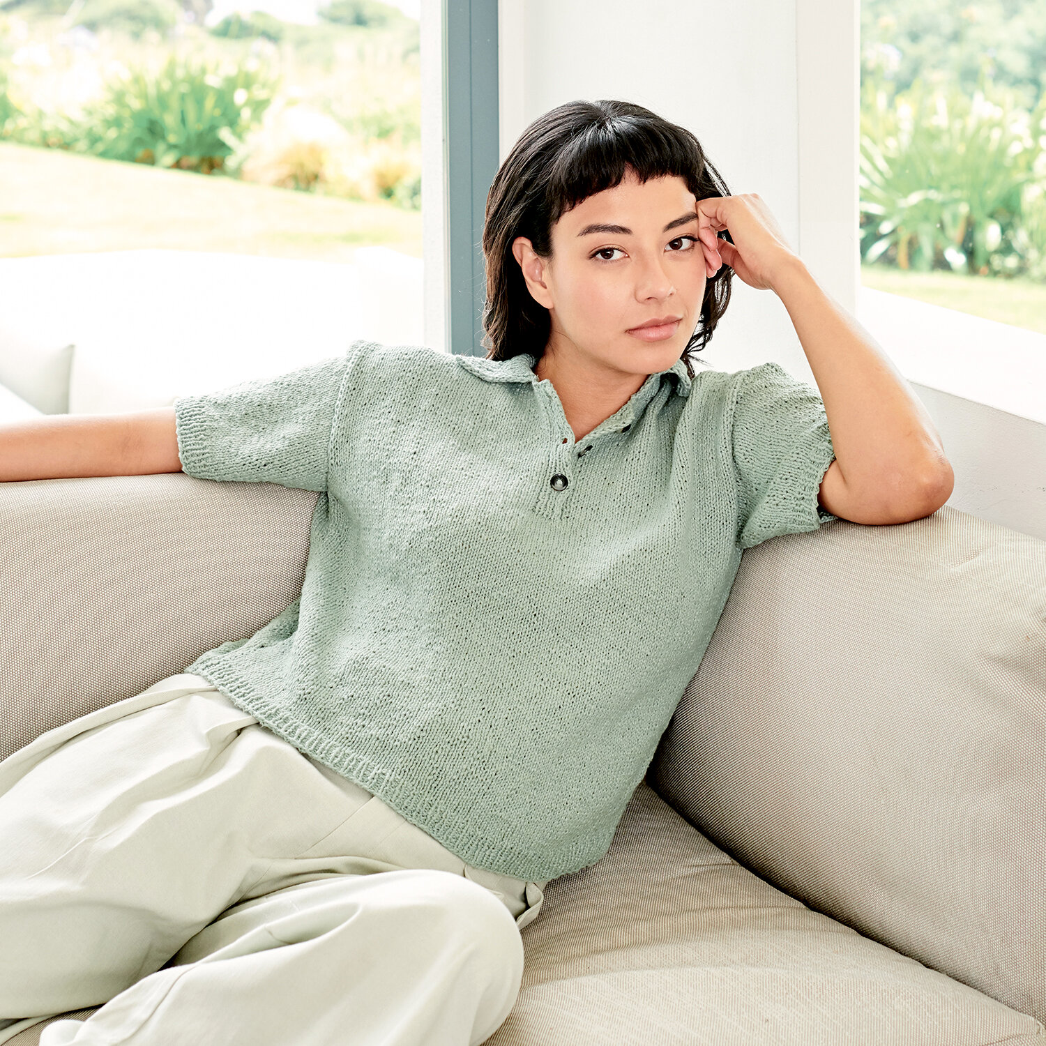 Strickanleitung Polo-Shirt aus Essentials Super Cotton dk von idee. Creativmarkt 