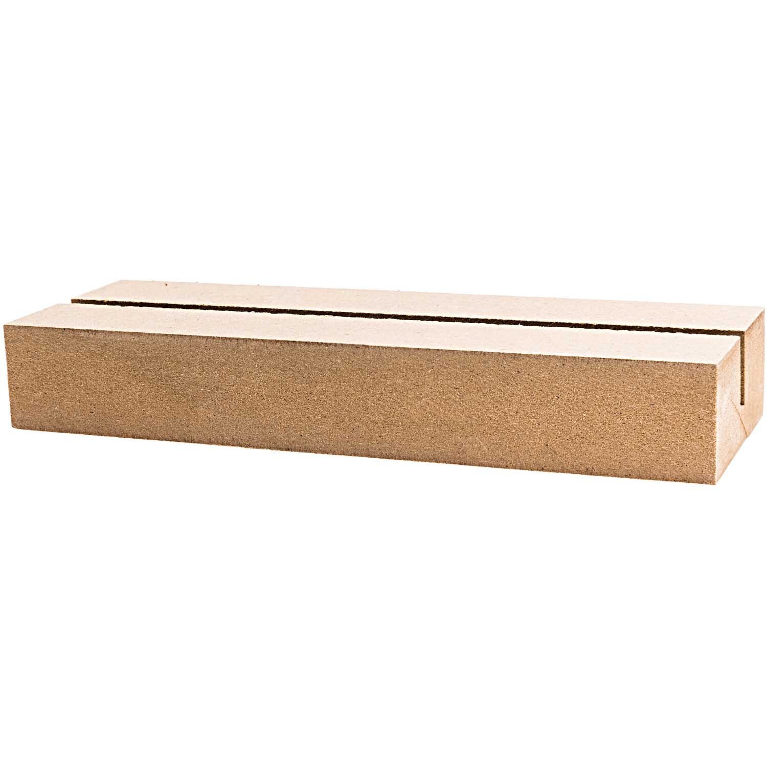 Klemmbretthalter natur von Rico Design aus Holz, rechteckig mit Schlitz zur Aufnahme von Dokumenten. Ideal für Büro oder Zuhause.