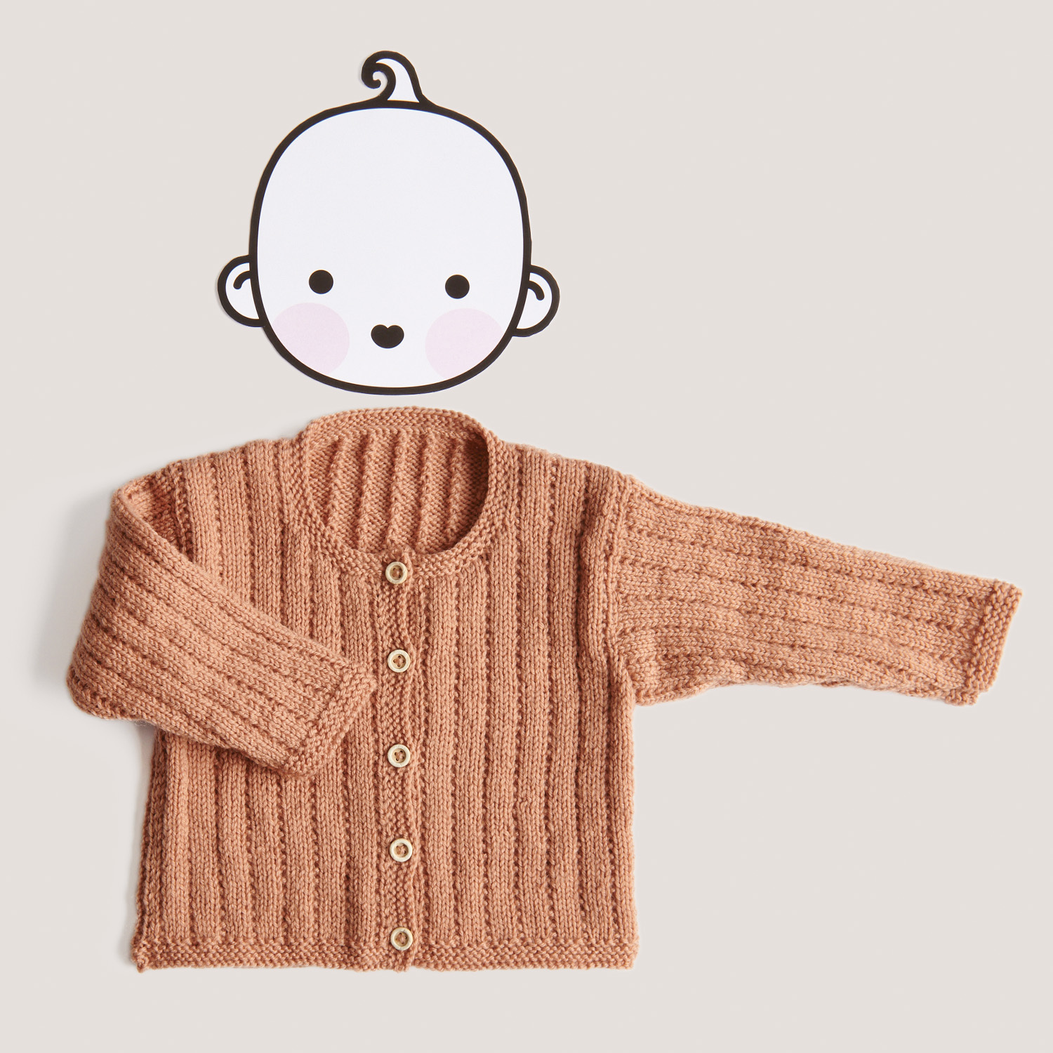 Strickanleitung Jacke aus Baby Merino von Rico Design