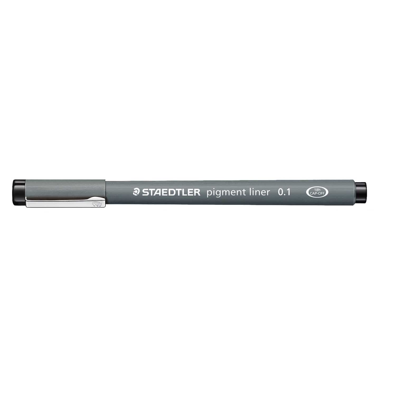 Staedtler Pigment Liner in Schwarz, ideal für präzises Zeichnen und Skizzieren.
