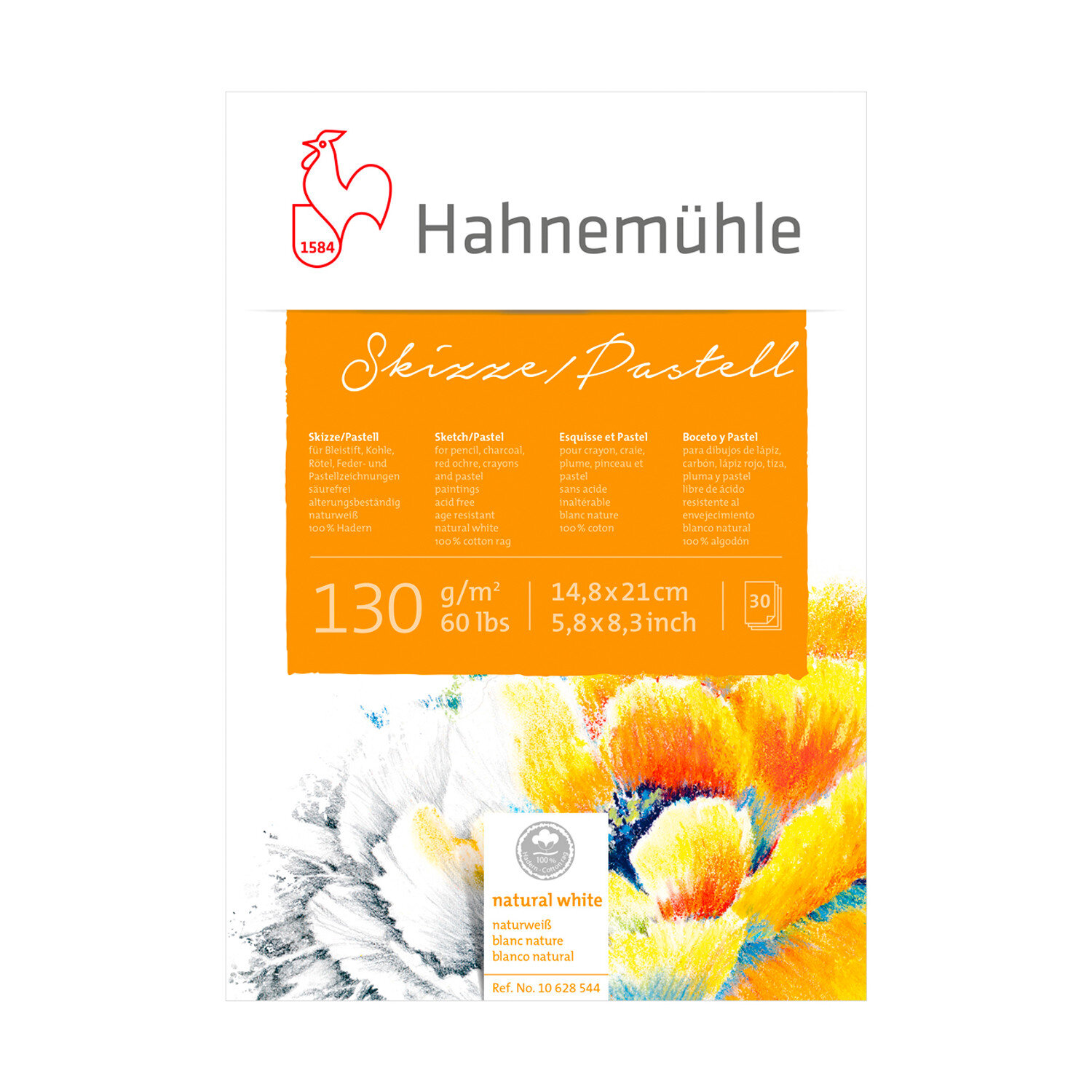 Block Skizze/Pastell 130g/m² 30 Blatt von Hahnemühle FineArt 