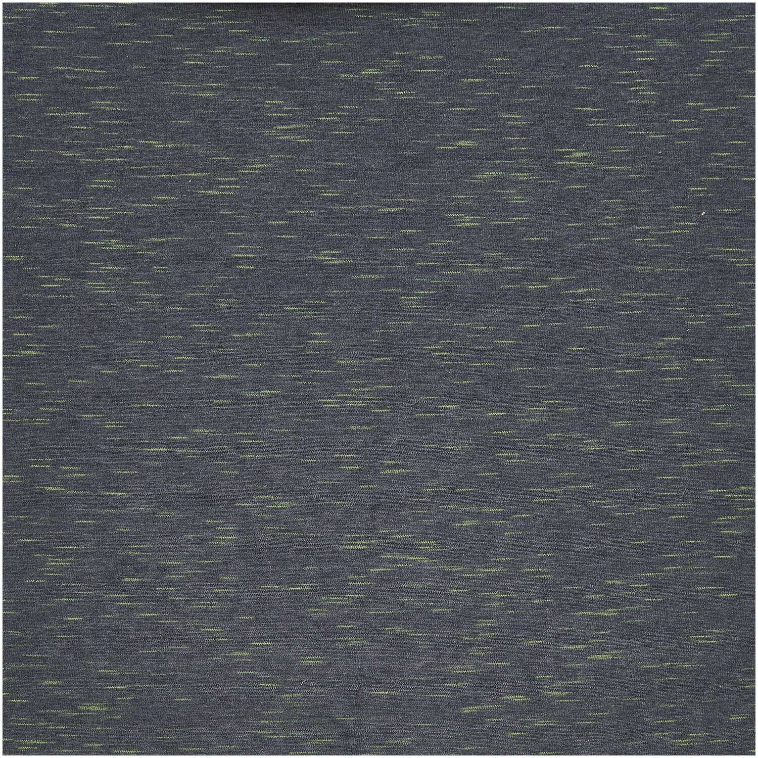 Meterware Jersey in dunkelblau und neongrün von Rico Design, ideal für kreative Nähprojekte.