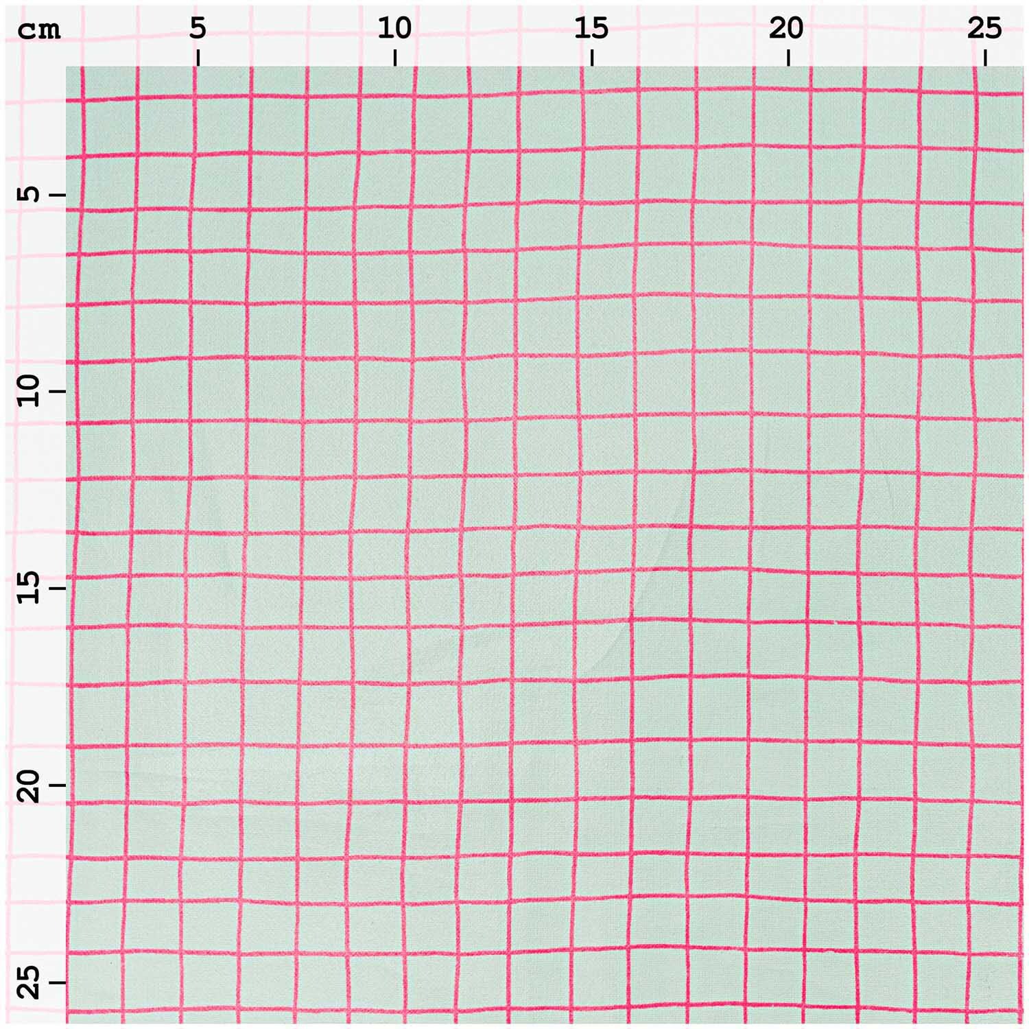 Stoff Karo mint-neon 140cm beschichtet von Rico Design