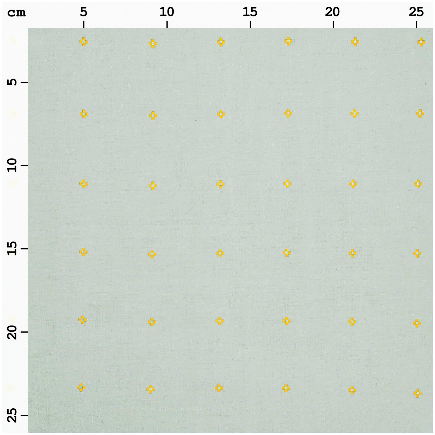 Meterware Baumwoll-Popelin Pixel Kreuze 140cm von Rico Design