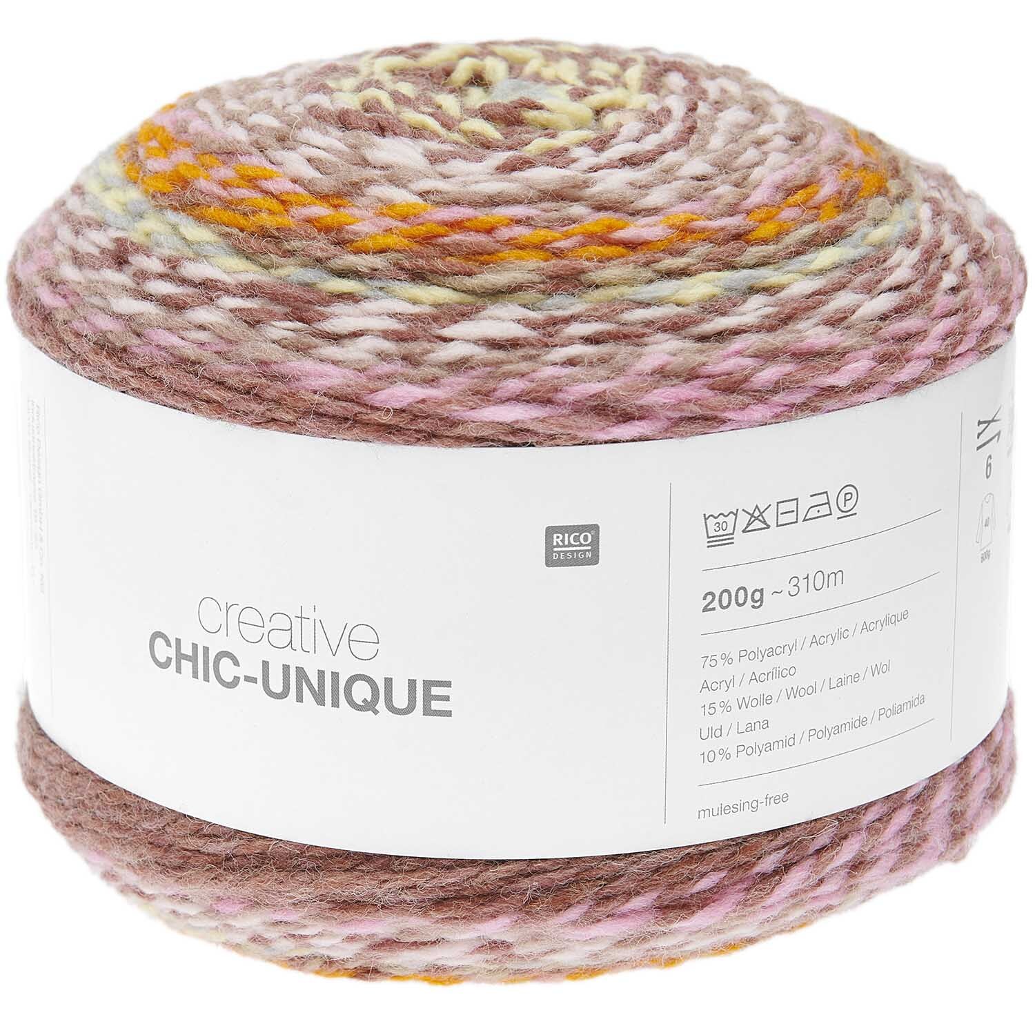 Creative Chic-Unique 200g 310m Farbe Roses von Rico Design