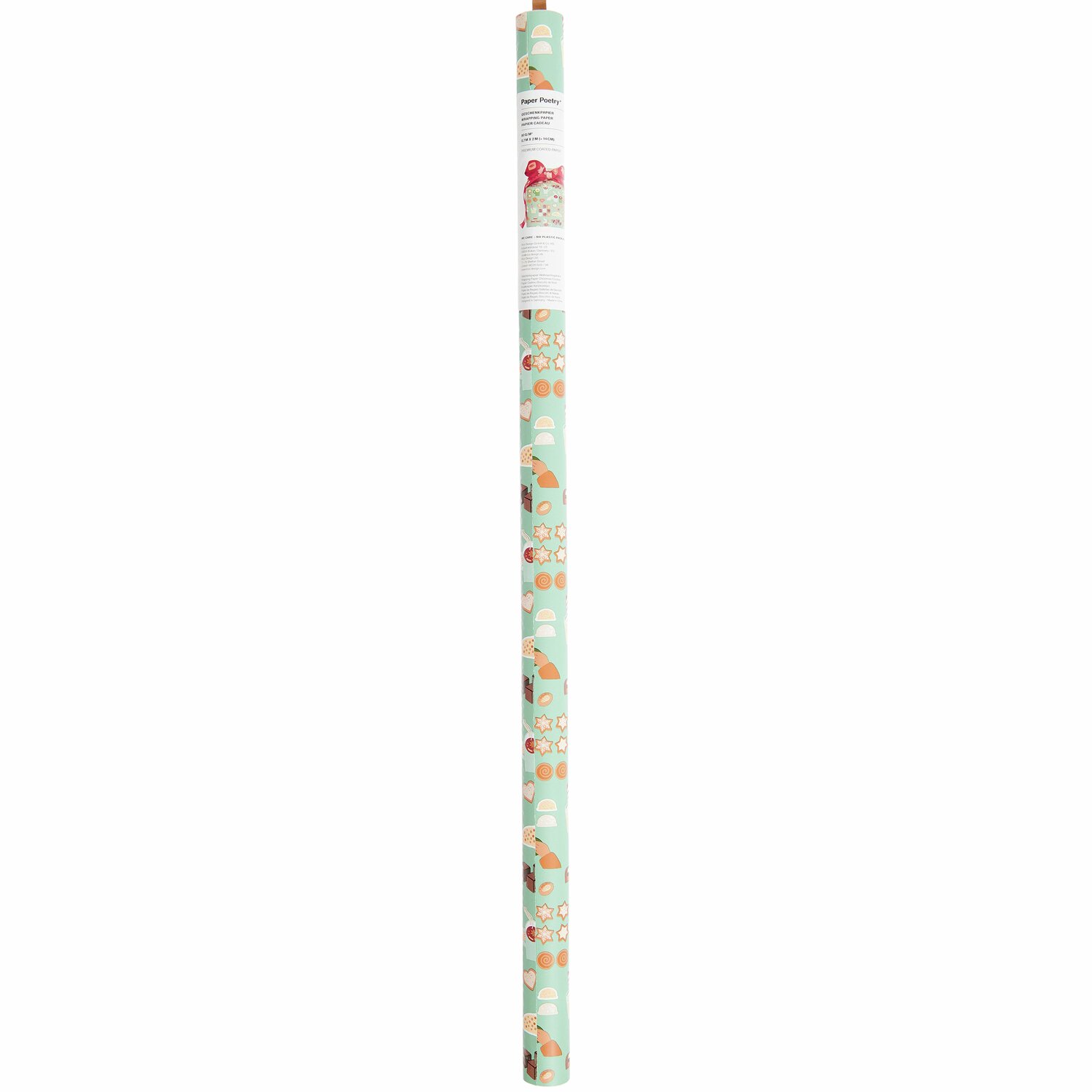 Paper Poetry Geschenkpapier Weihnachtsgebäck 200x70cm 80g/m² von Rico Design