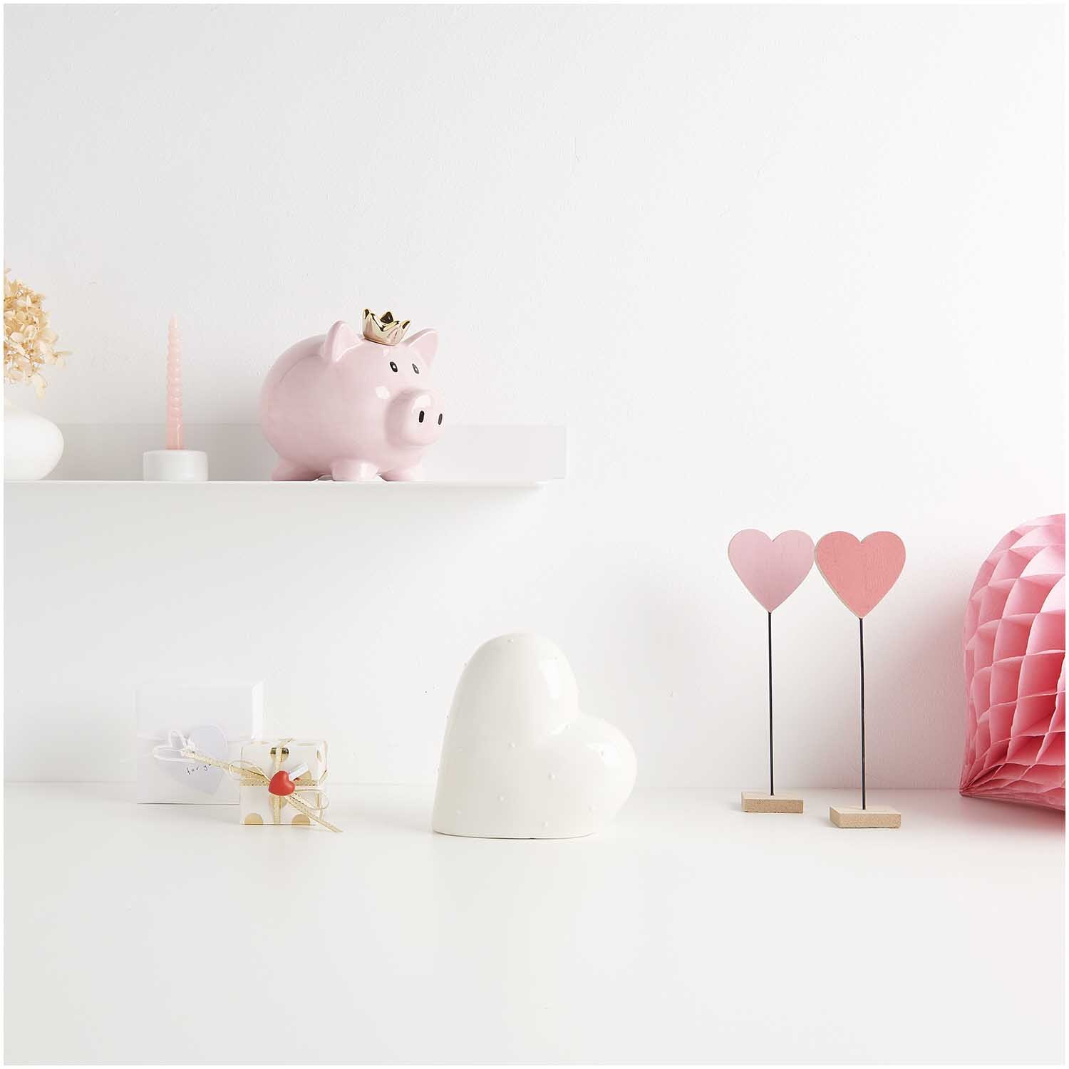 Spardose Herz 14x7x13,8cm von Rico Design