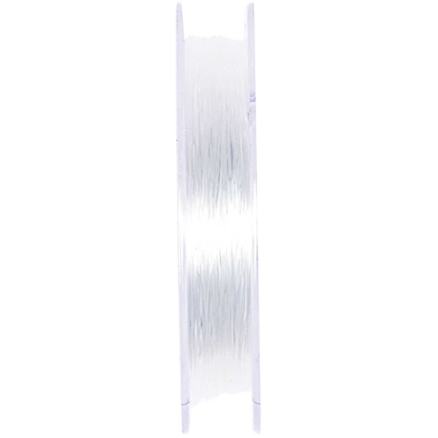 Nylonfaden transparent 0,5mm 30m von Rico Design auf Spule, ideal für Schmuckherstellung und Handarbeiten.