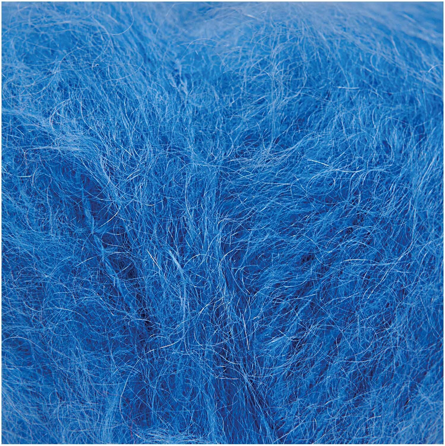 Fashion Mohair Merino Chunky von Rico Design in leuchtendem Azurblau, 50g Knäuel, 100m Länge. Ideal für warme, weiche Strickprojekte.