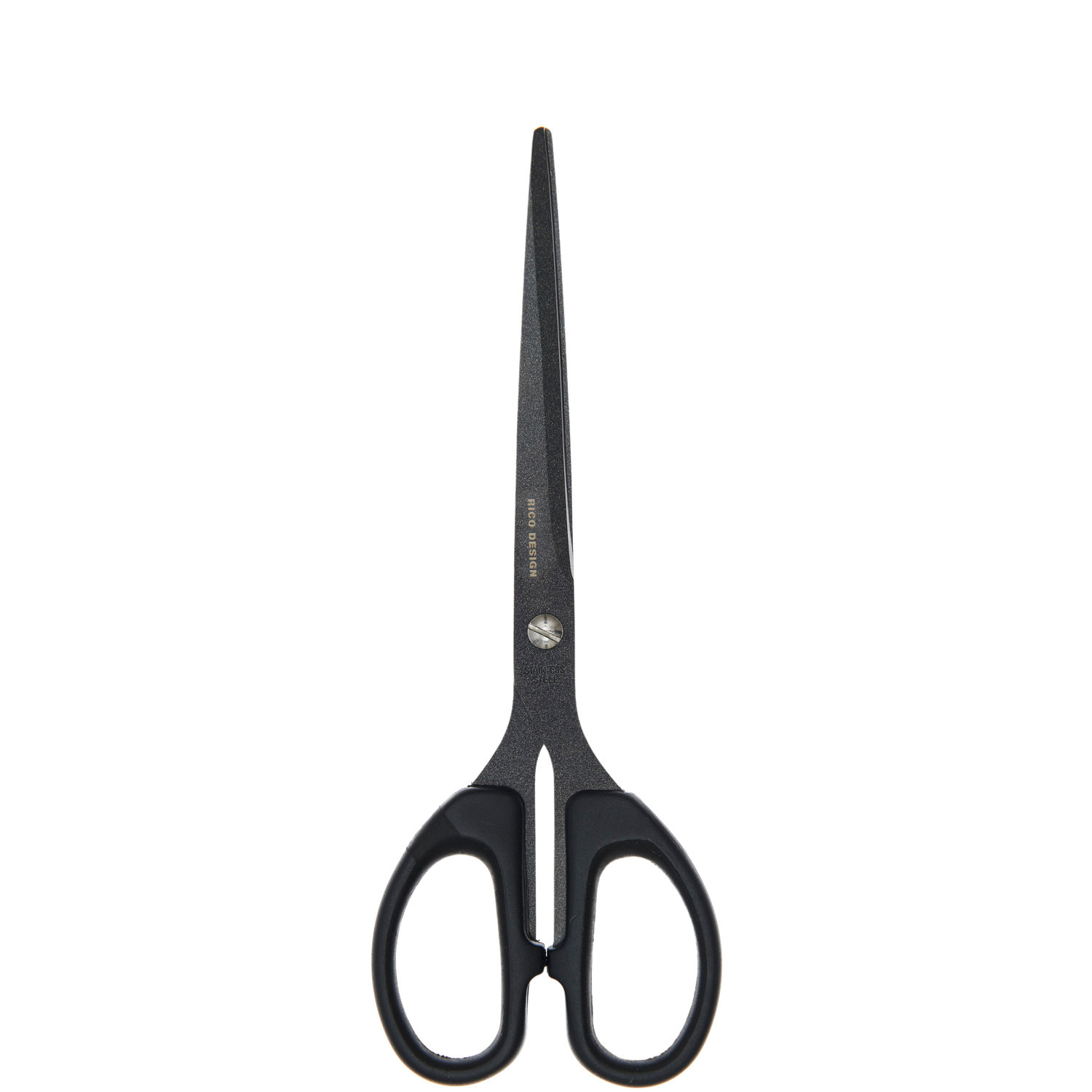 Antihaft Schere von Rico Design in Schwarz, ideal für präzises Schneiden ohne Kleben.